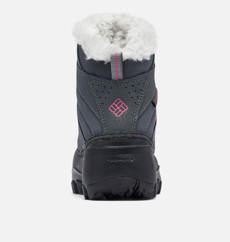 Black Kids' Columbia Rope Tow Waterproof Faux-Fur Trim Boots | YKBJH-2631