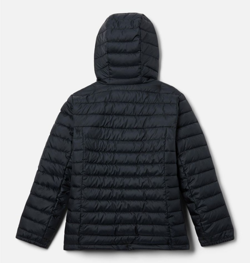 Black Kids' Columbia Silver Falls Hooded Jacket | FUHXW-0472