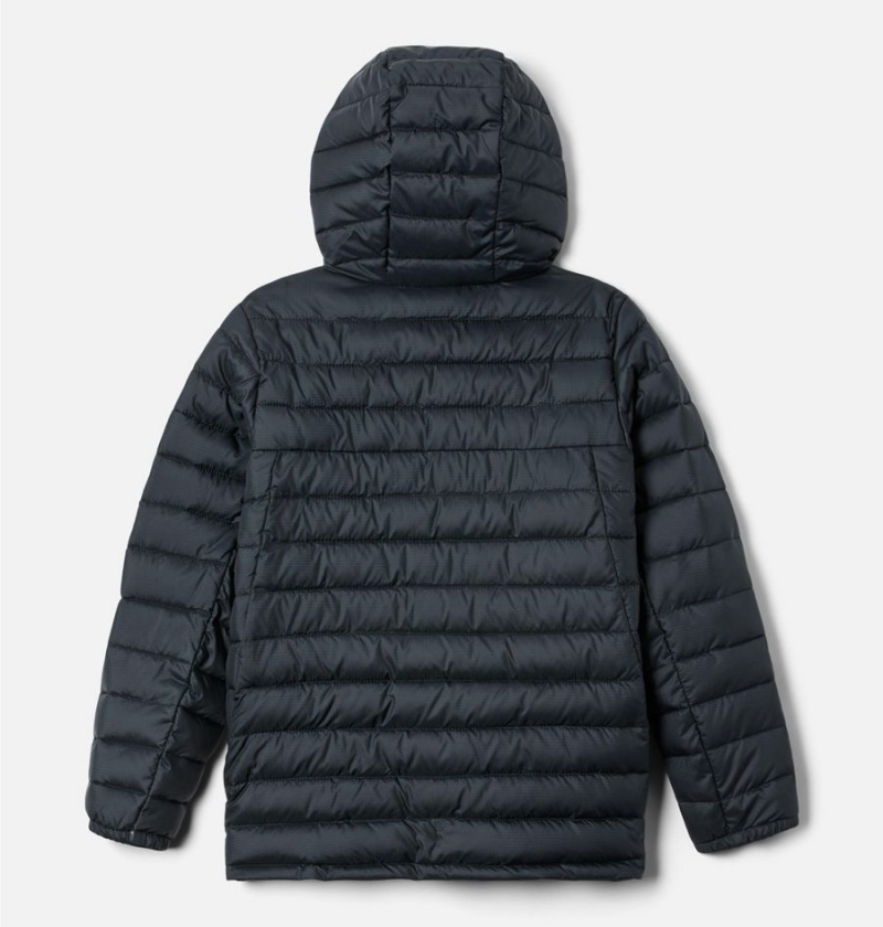 Black Kids' Columbia Silver Falls Hooded Jacket | PKVZB-2056