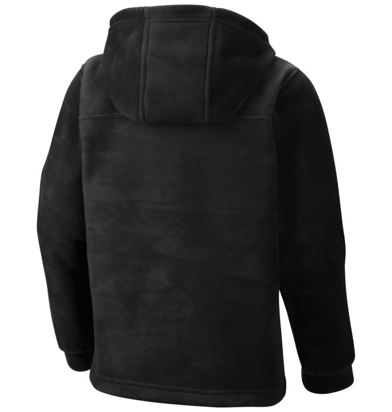 Black Kids' Columbia Steens Mountain II Fleece Hooded Jacket | GESMT-8097