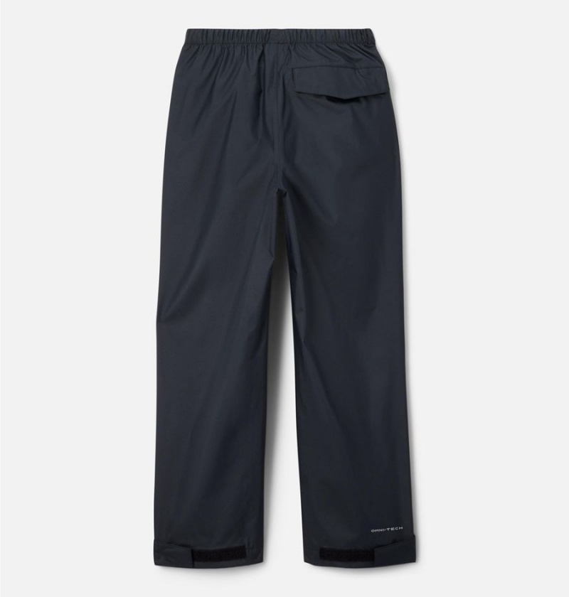 Black Kids' Columbia Trail Adventure Rain Pants | PETIR-1827