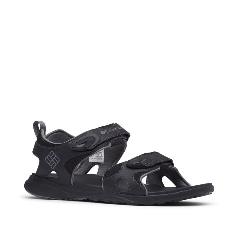 Black Men's Columbia Ankle Strap Sandals | LGOEZ-7280