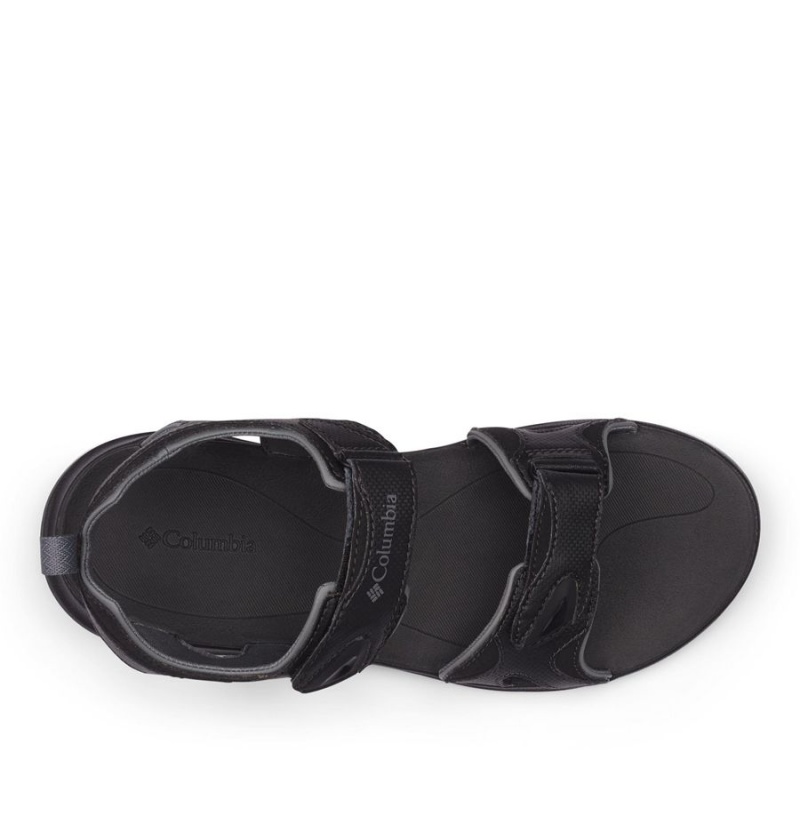 Black Men's Columbia Ankle Strap Sandals | LGOEZ-7280