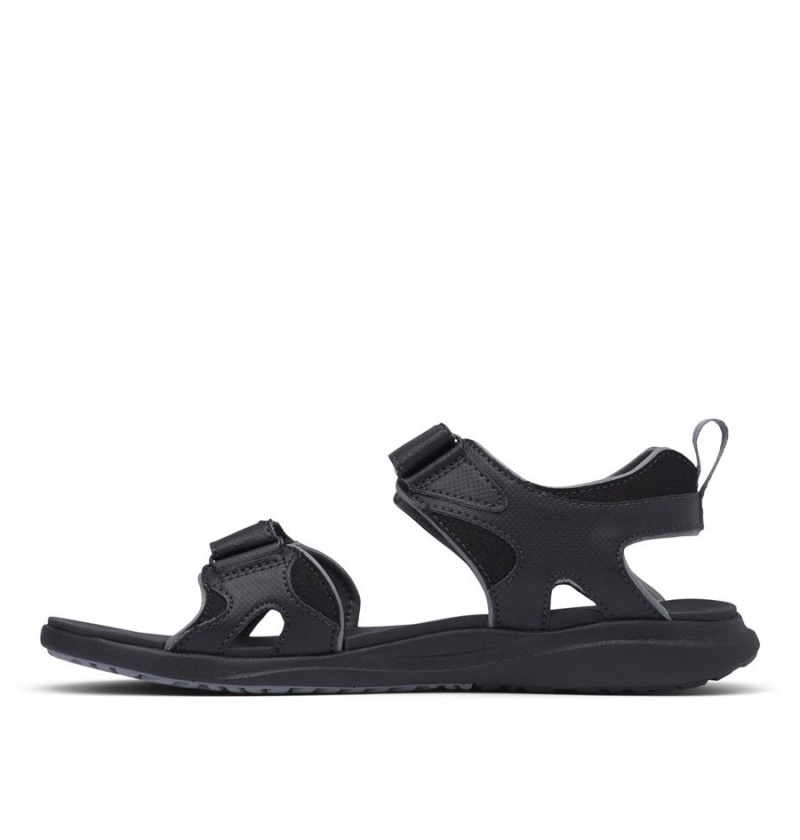 Black Men's Columbia Ankle Strap Sandals | LGOEZ-7280