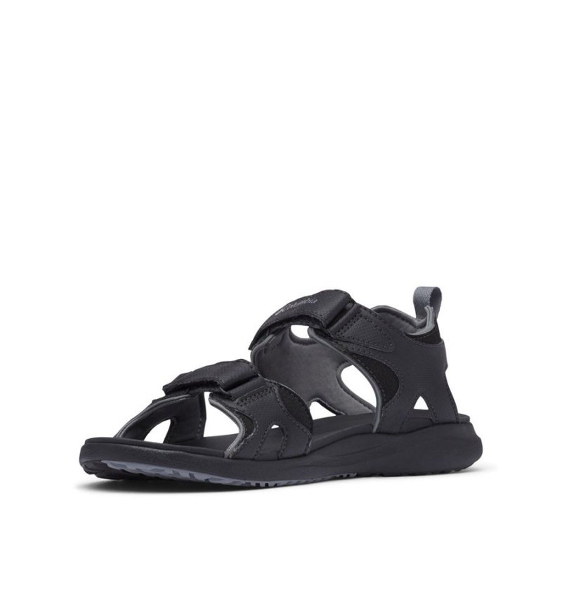 Black Men's Columbia Ankle Strap Sandals | LGOEZ-7280