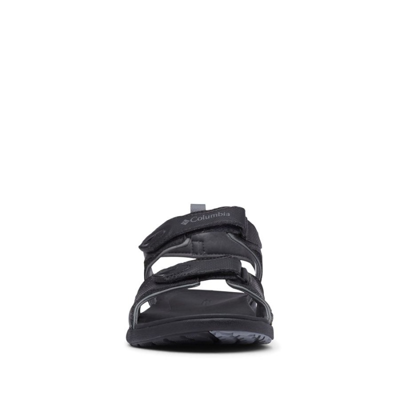 Black Men's Columbia Ankle Strap Sandals | LGOEZ-7280