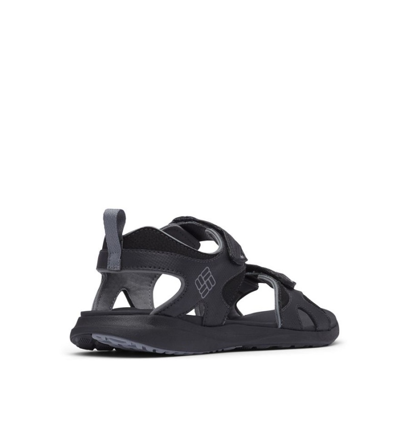 Black Men's Columbia Ankle Strap Sandals | LGOEZ-7280