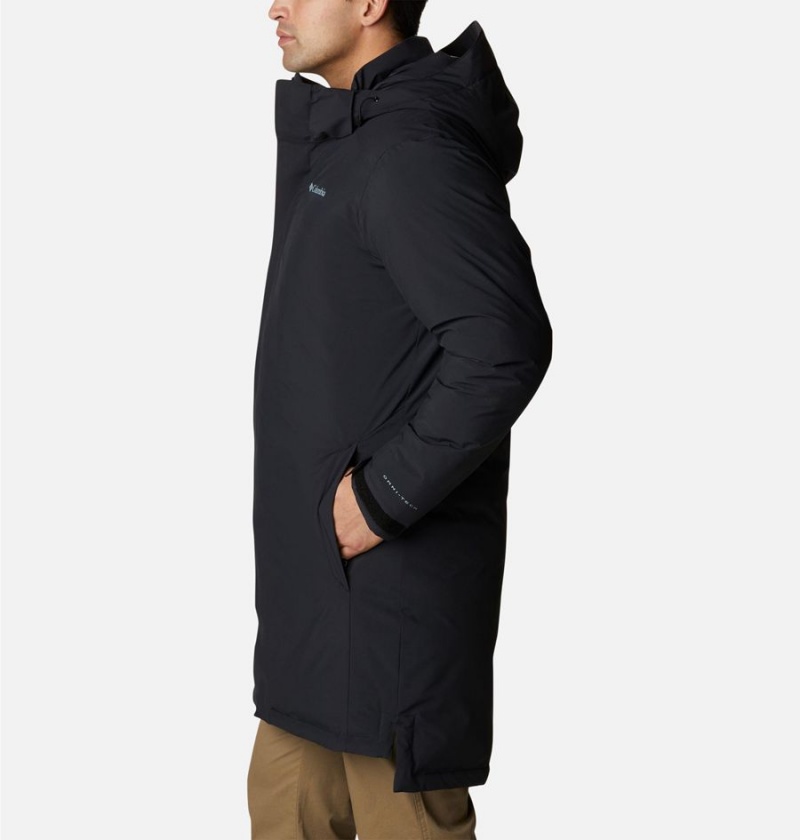 Black Men's Columbia Arrow Trail Insulated Coats | QGTFE-8135