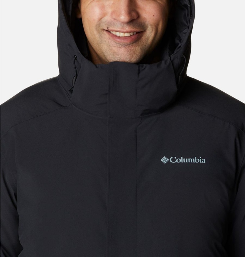 Black Men's Columbia Arrow Trail Insulated Coats | QGTFE-8135