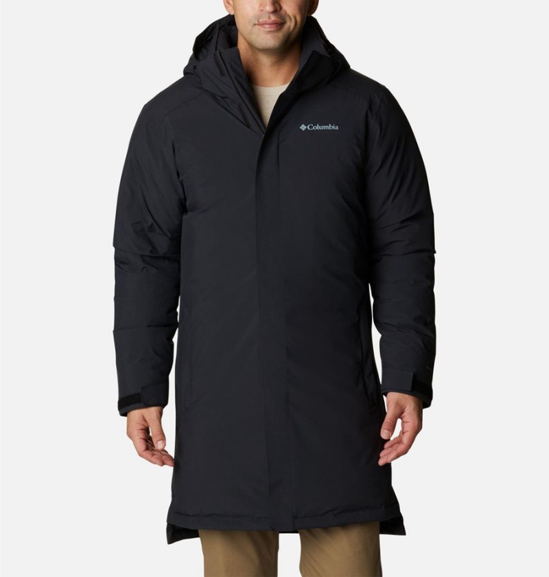 Black Men\'s Columbia Arrow Trail Insulated Coats | QGTFE-8135