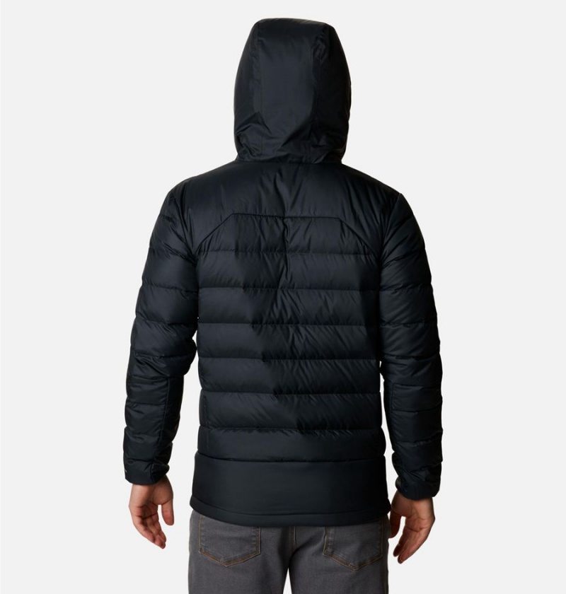 Black Men's Columbia Autumn Park Hooded Insulated Puffer Jacket | LZNIC-1624