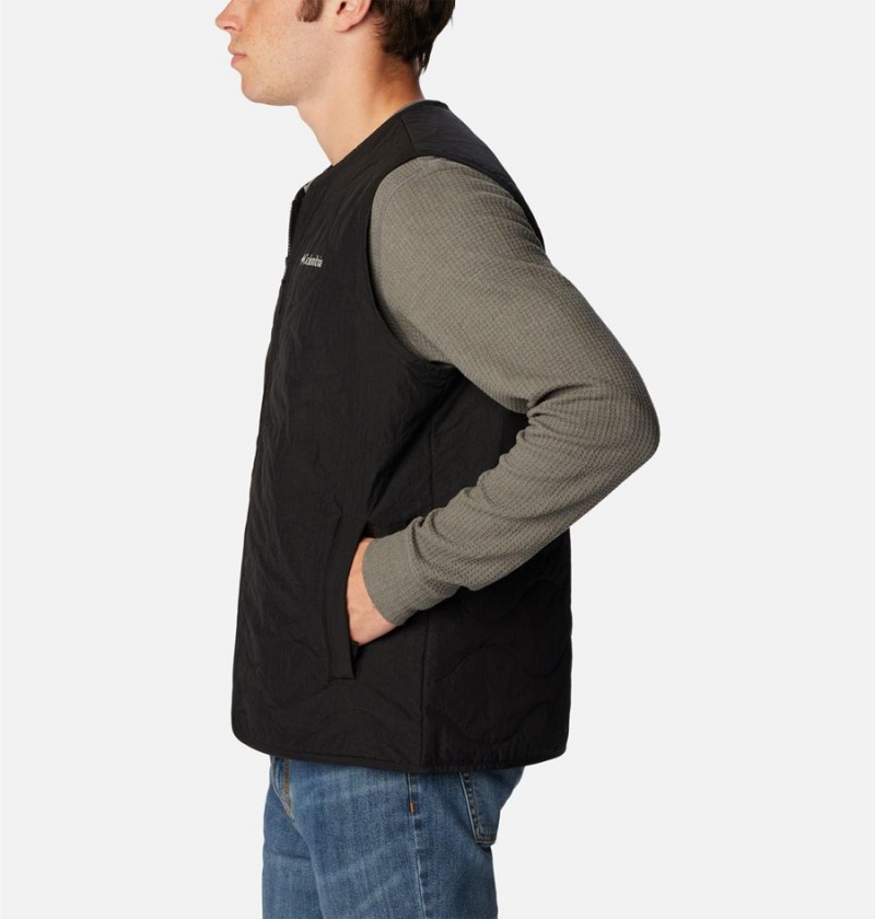 Black Men's Columbia Birchwood Vest | CLETJ-5264