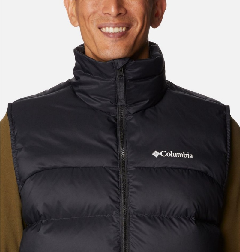 Black Men's Columbia Bulo Point II Omni Heat Infinity Down Vest | LBHUN-5401