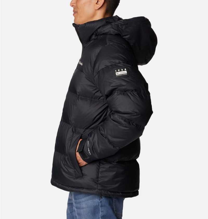 Black Men's Columbia Bulo Point II Omni Heat Infinity Insulated Puffer Jacket | DKLMX-1384