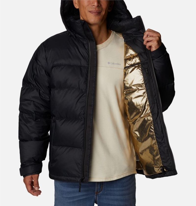 Black Men's Columbia Bulo Point II Omni Heat Infinity Insulated Puffer Jacket | DKLMX-1384