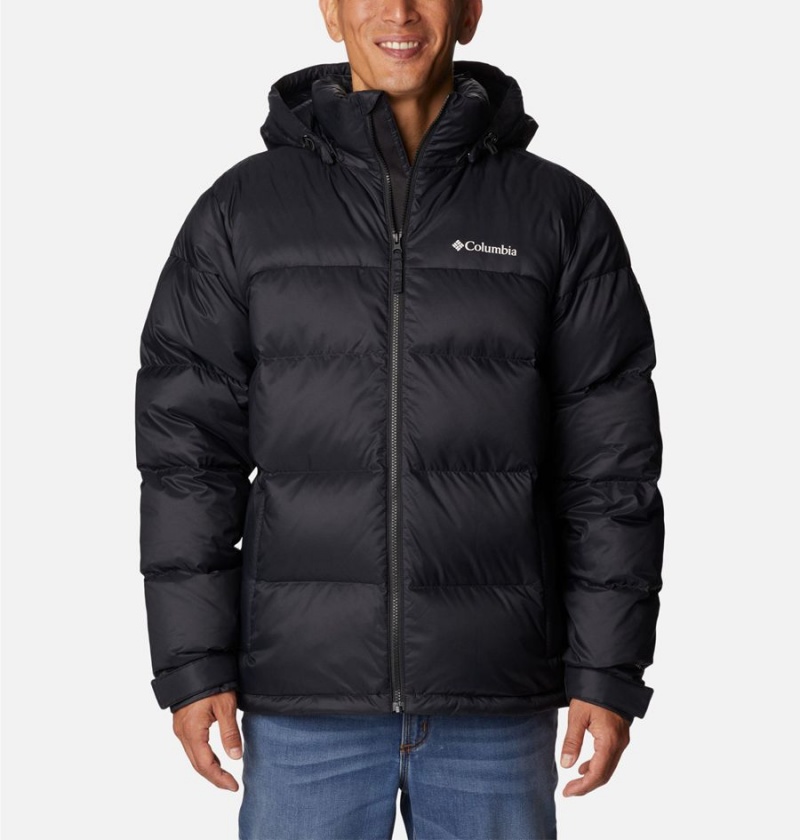 Black Men\'s Columbia Bulo Point II Omni Heat Infinity Insulated Puffer Jacket | DKLMX-1384