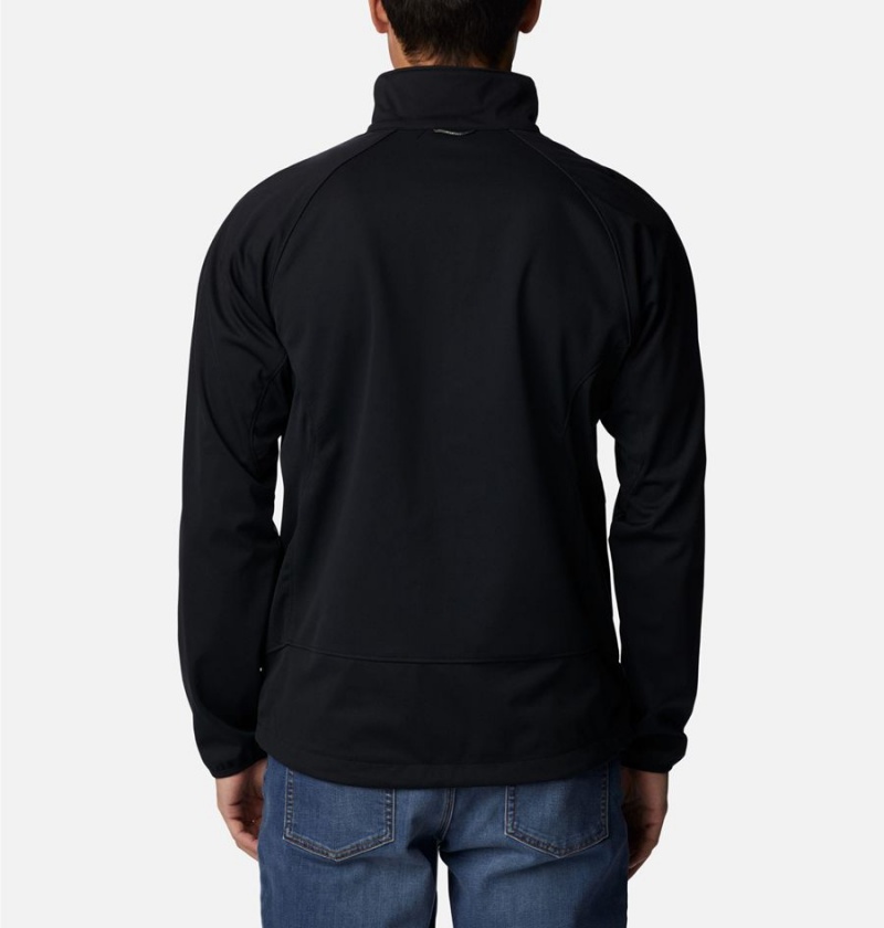 Black Men's Columbia Canyon Meadows Softshell Jackets | WCKYT-7519