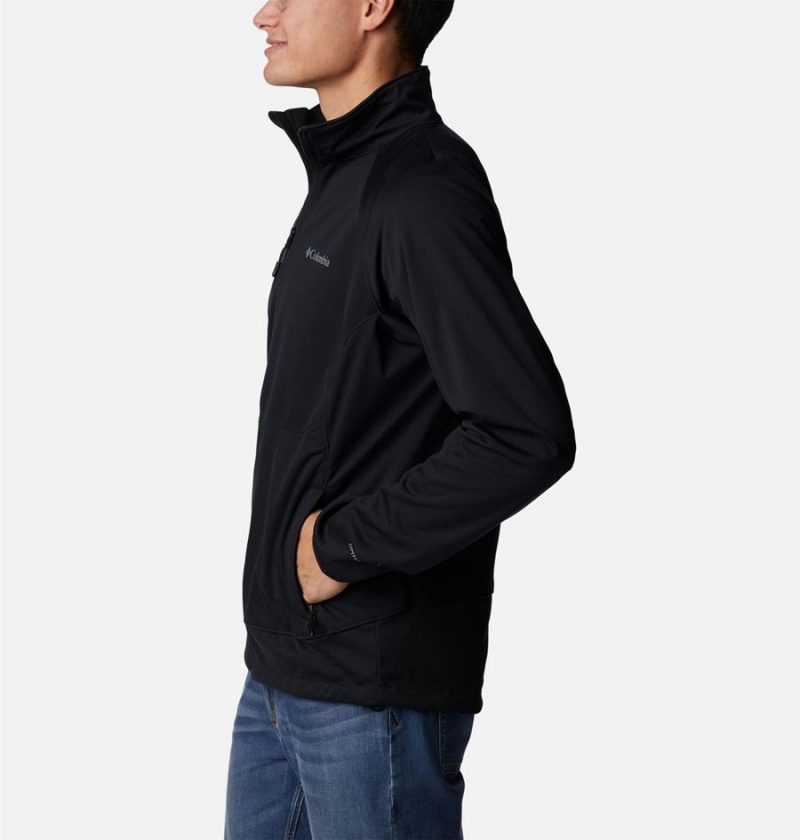 Black Men's Columbia Canyon Meadows Softshell Jackets | WCKYT-7519