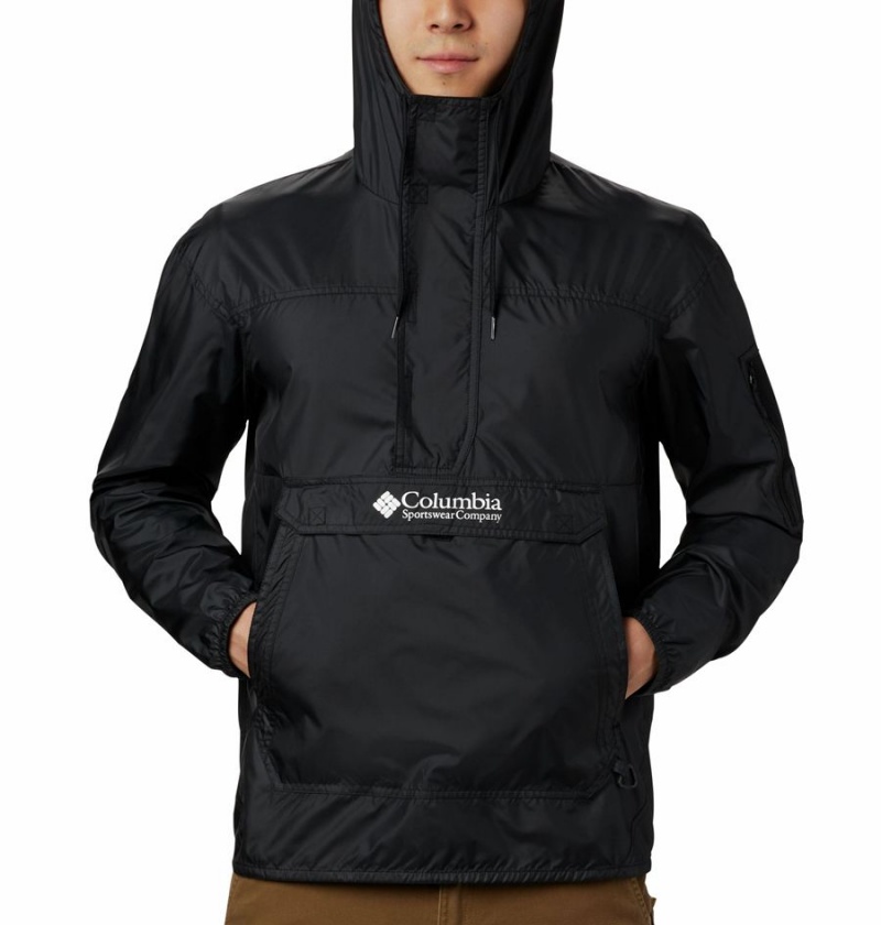 Black Men's Columbia Challenger Windbreaker | ZMNWK-7145