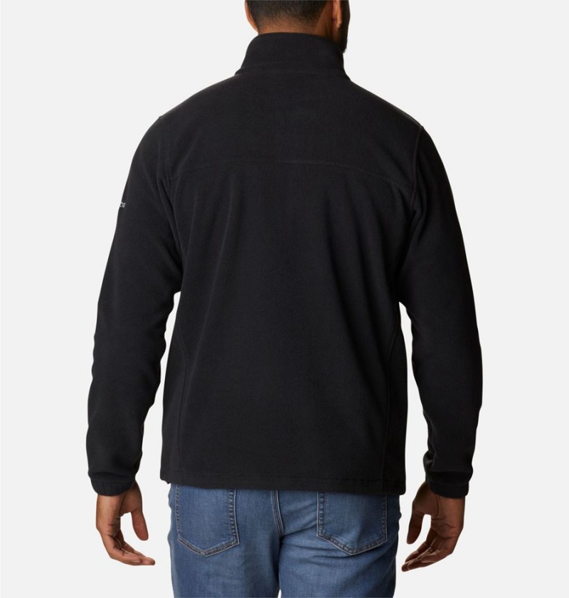 Black Men's Columbia Collegiate Flanker III Fleece Jacket - Ohio Pullover | WJBSK-1604