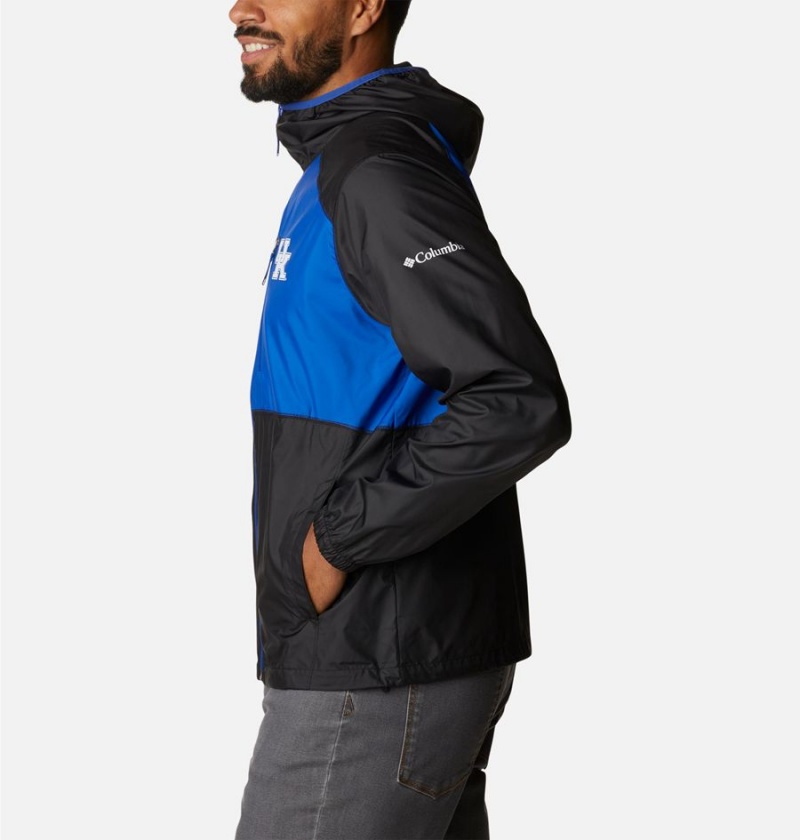 Black Men's Columbia Collegiate Flash Forward Jacket - Kentucky Windbreaker | MQXJE-9587