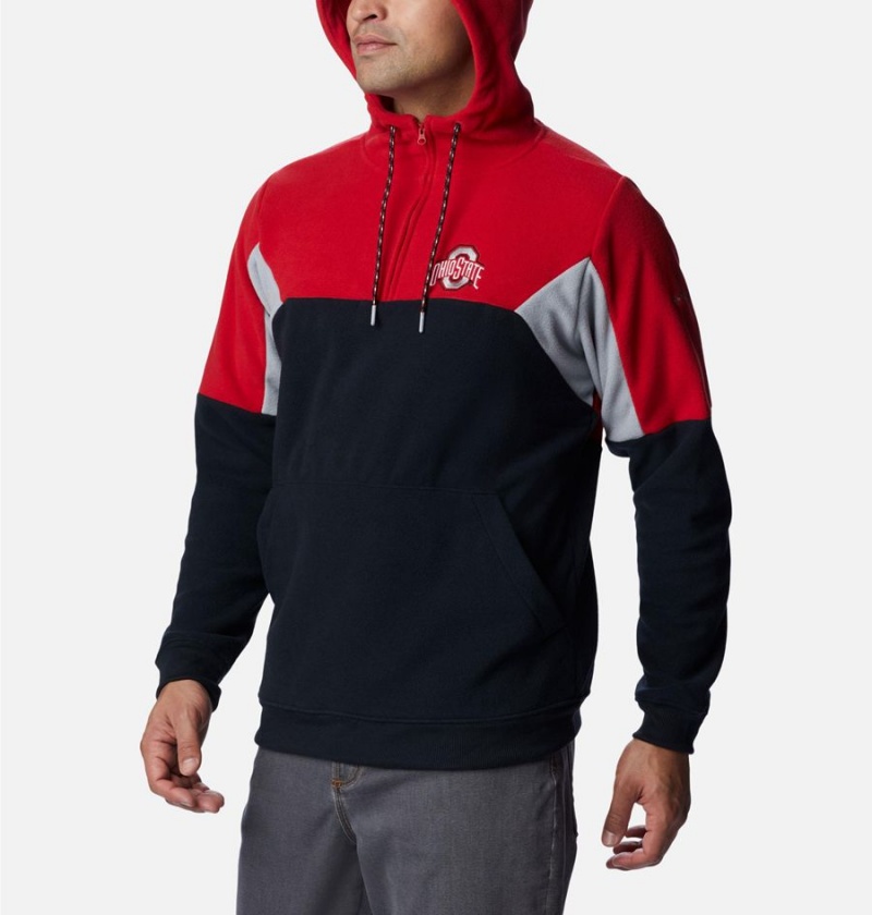 Black Men's Columbia Collegiate Lodge Fleece - Ohio State Hoodie | WBKYE-7964