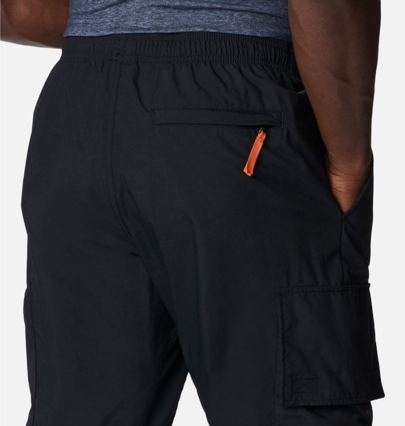 Black Men's Columbia Deschutes Valley Pants | TUSVW-1635