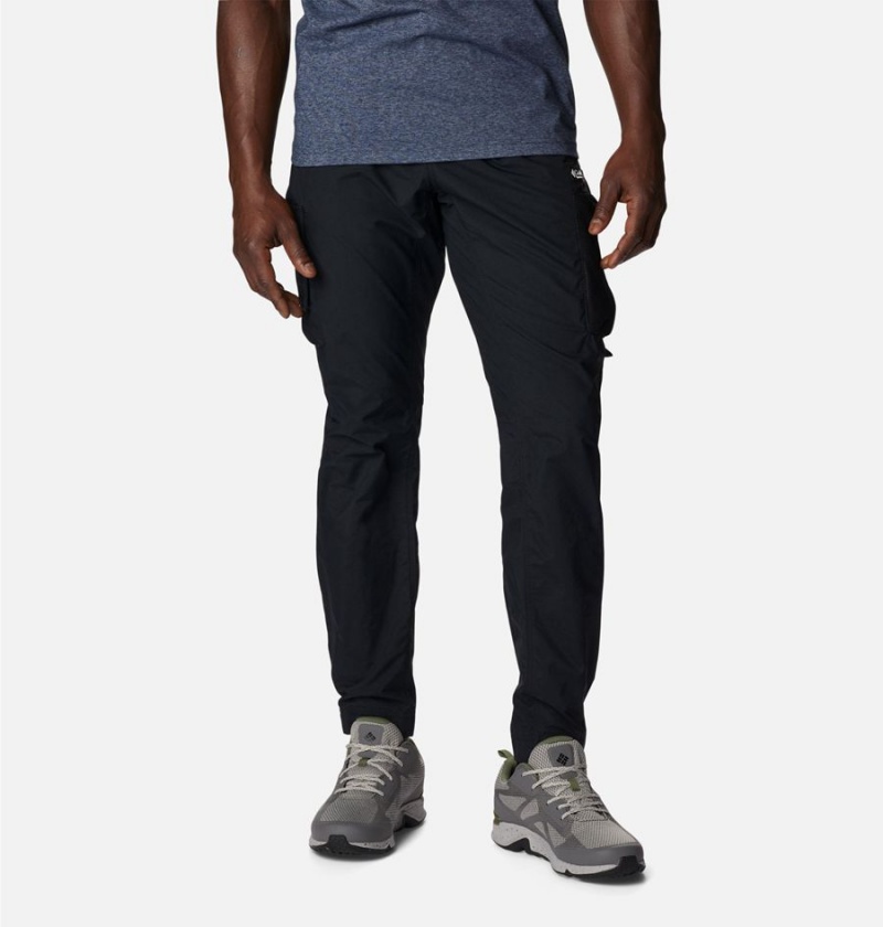 Black Men's Columbia Deschutes Valley Pants | TUSVW-1635