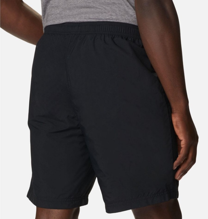 Black Men's Columbia Deschutes Valley Reversible Shorts | QDZFL-2456