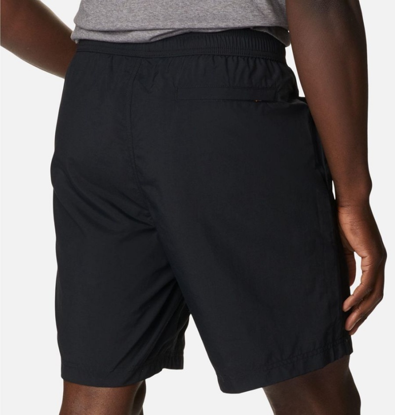 Black Men's Columbia Deschutes Valley Reversible Shorts | QDZFL-2456