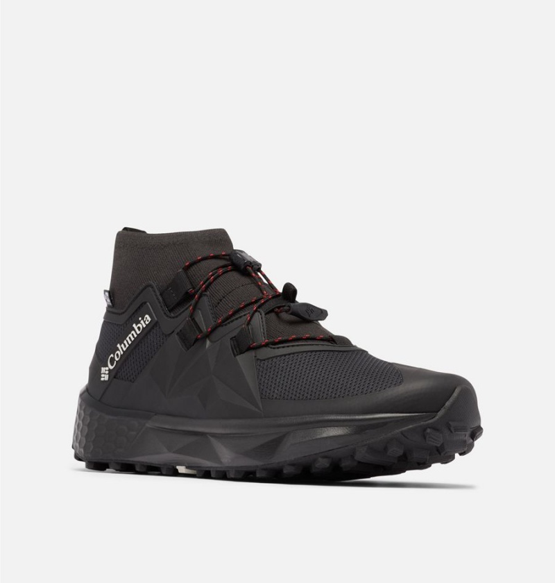 Black Men's Columbia Facet 75 Alpha OutDry Hiking Shoes | KVQJB-1503