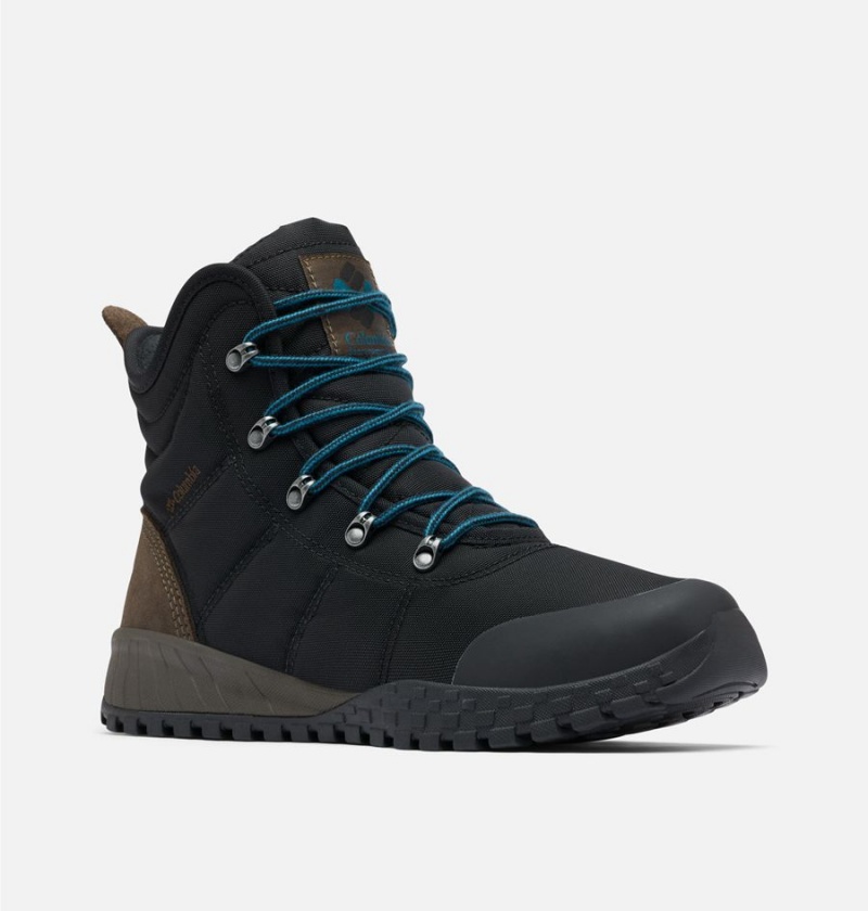 Black Men's Columbia Fairbanks Omni Heat Boots | RAFMJ-0839