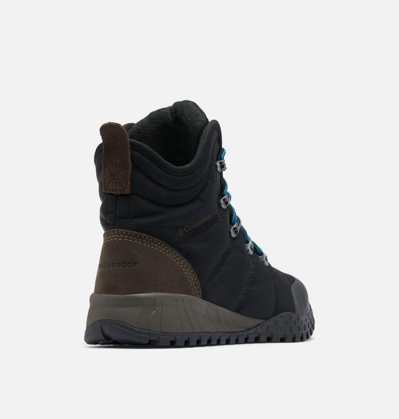 Black Men's Columbia Fairbanks Omni Heat Boots | RAFMJ-0839