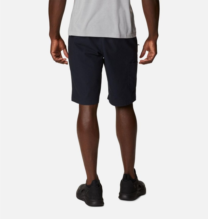 Black Men's Columbia Flex ROC Shorts | PXJIV-8931