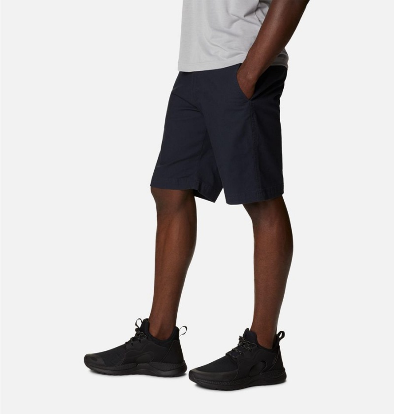 Black Men's Columbia Flex ROC Shorts | PXJIV-8931