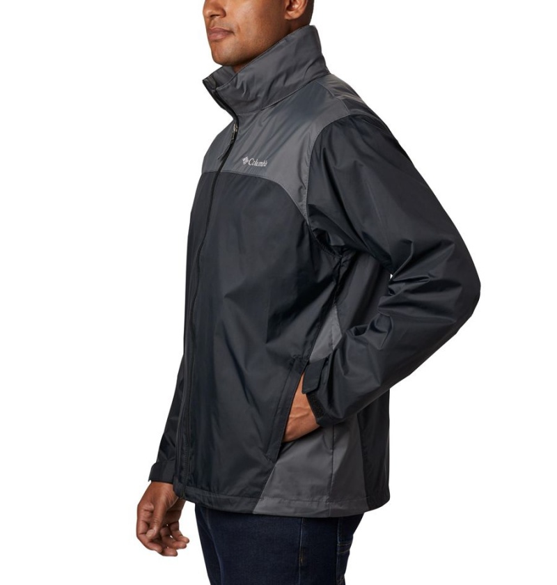 Black Men's Columbia Glennaker Lake Rain Jacket | AWPHS-7523