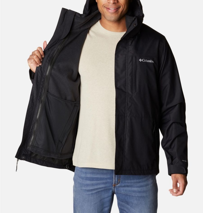 Black Men's Columbia Gulfport Interchange 3 In 1 Jackets | GMUWJ-2964