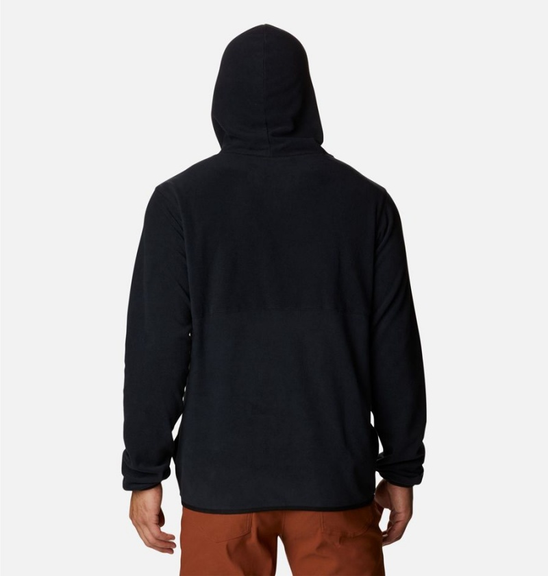 Black Men's Columbia Haven Hills Fleece Hoodie | WFAQO-6403