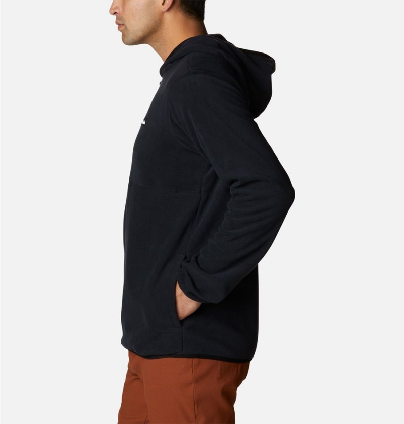 Black Men's Columbia Haven Hills Fleece Hoodie | WFAQO-6403