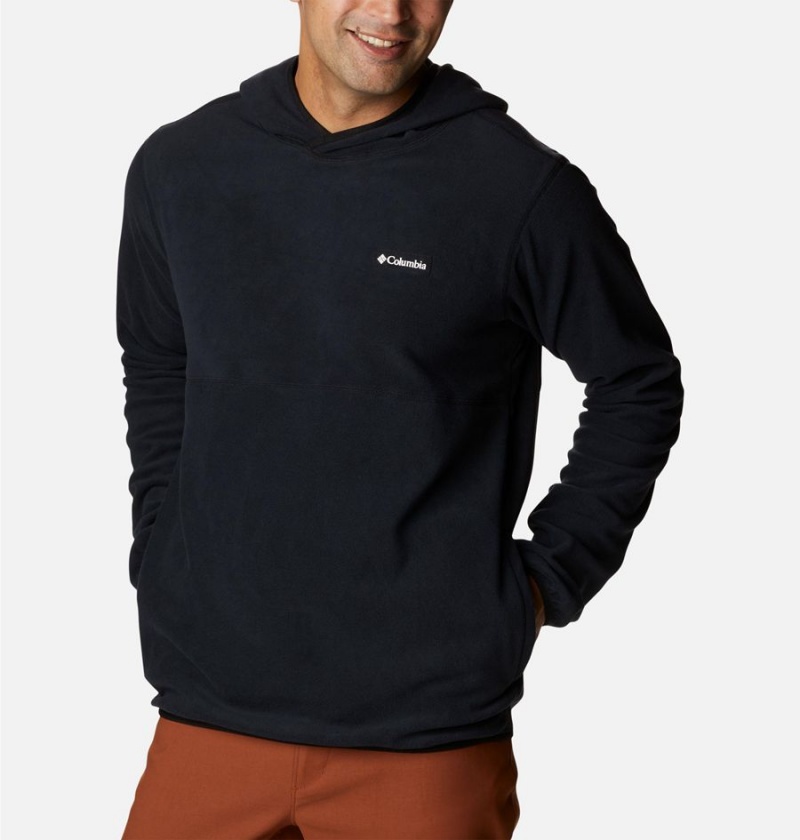 Black Men's Columbia Haven Hills Fleece Hoodie | WFAQO-6403