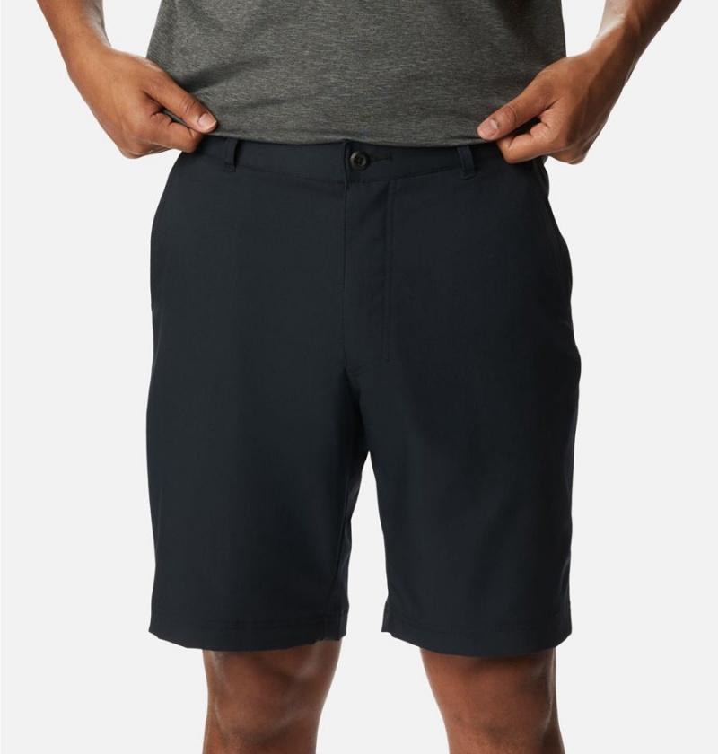 Black Men's Columbia Iron Mountain Trail Shorts | ORUKQ-3607