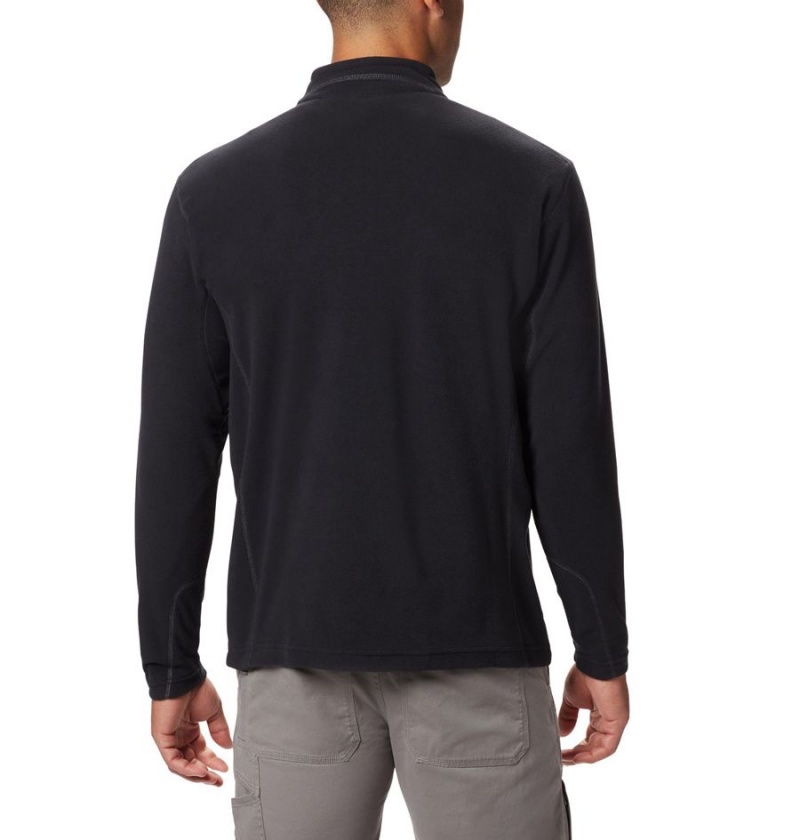 Black Men's Columbia Klamath Range II Half Zip Fleece Pullover | HEMGU-6958