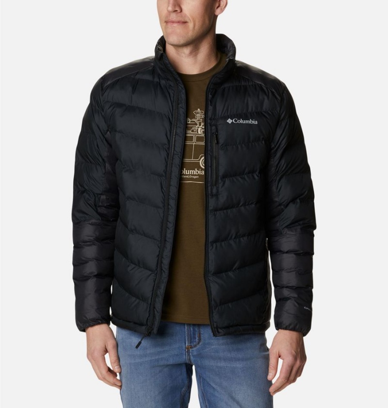 Black Men\'s Columbia Labyrinth Loop Omni Heat Infinity Insulated Puffer Jacket | GHRLN-7436