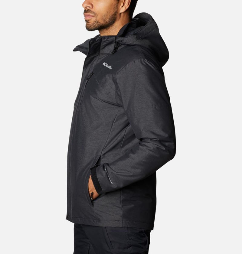 Black Men's Columbia Last Tracks Insulated Ski Jacket | MQDKF-0275