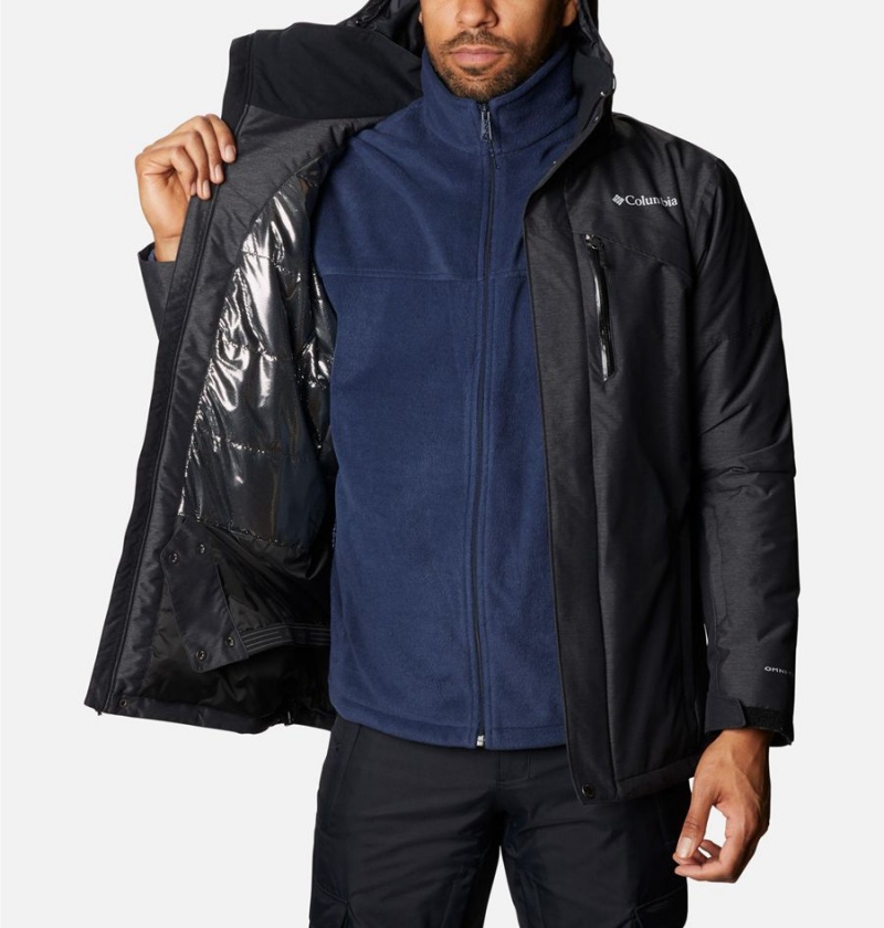 Black Men's Columbia Last Tracks Insulated Ski Jacket | MQDKF-0275