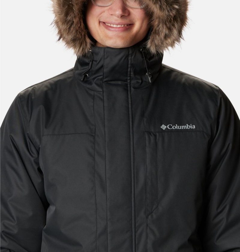 Black Men's Columbia Leif Trail Coats | PKHOW-1594