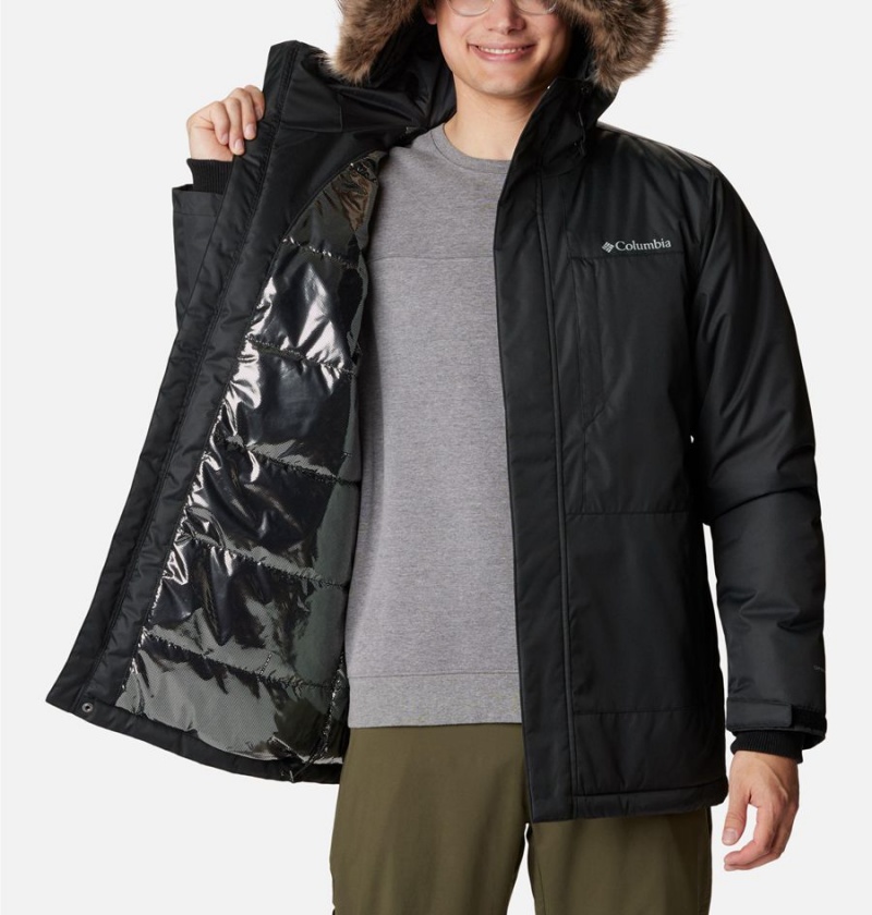 Black Men's Columbia Leif Trail Coats | PKHOW-1594