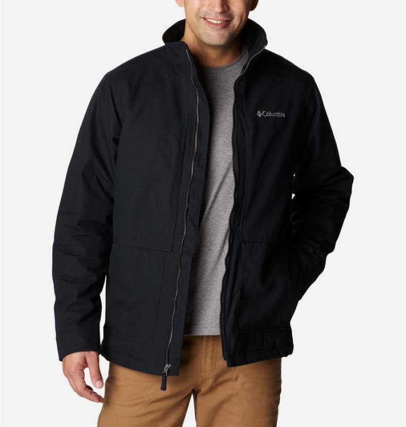 Black Men's Columbia Loma Vista II Insulated Puffer Jacket | DMIJZ-1709