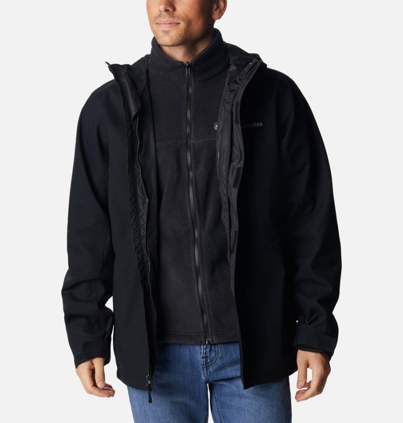 Black Men's Columbia Loma Vista Interchange 3 In 1 Jackets | KZCIT-2763