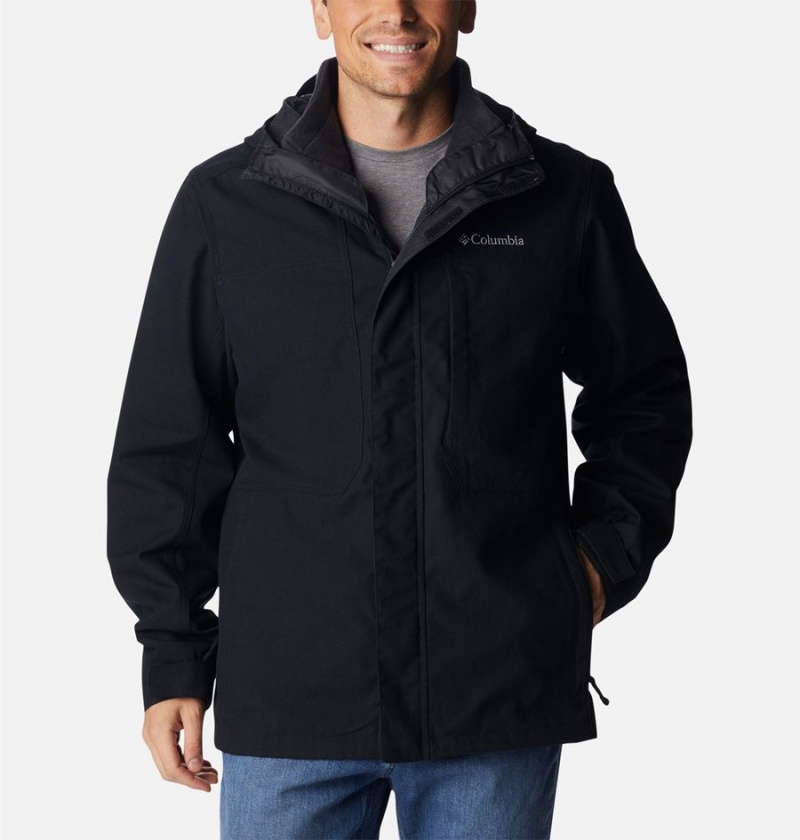 Black Men\'s Columbia Loma Vista Interchange 3 In 1 Jackets | KZCIT-2763